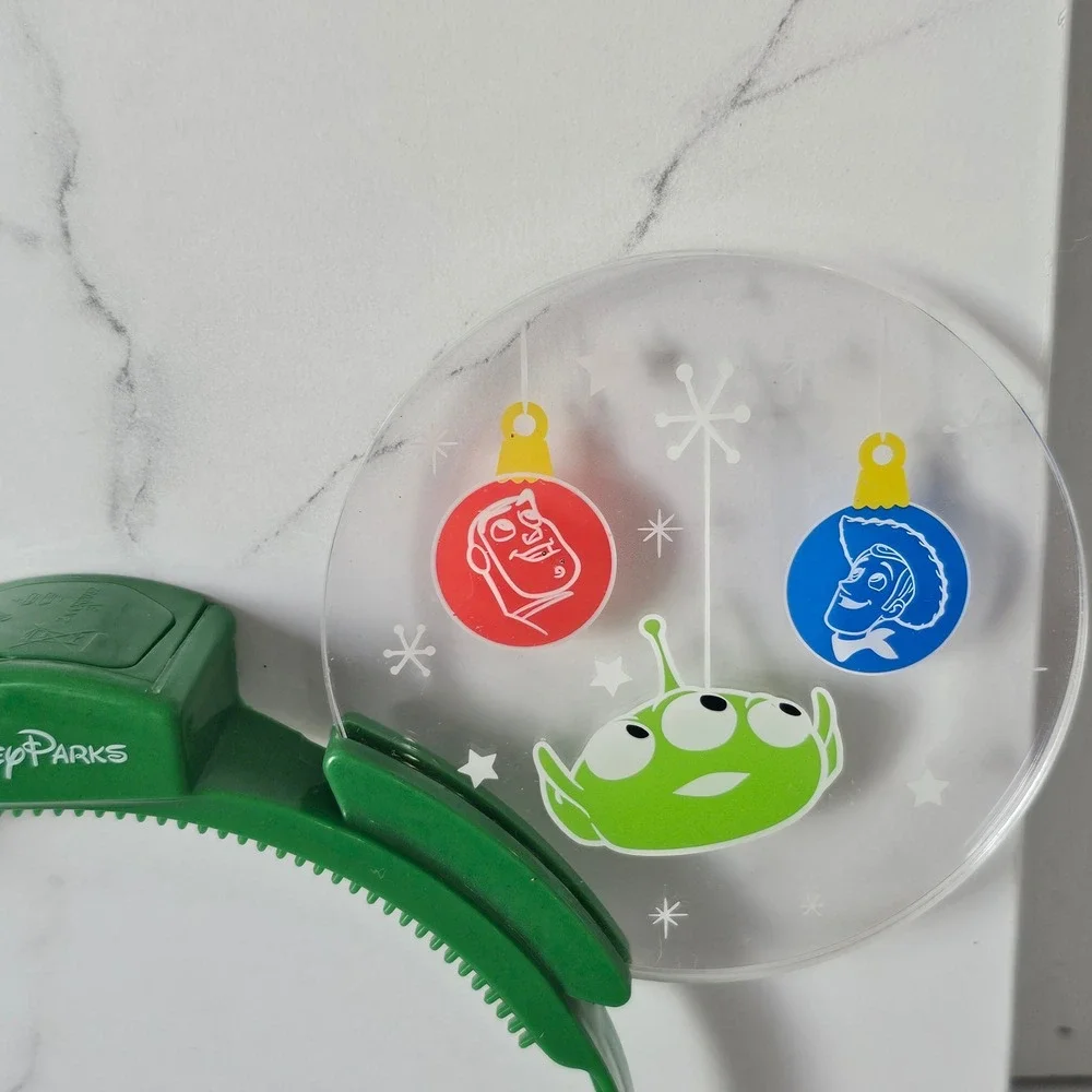 Disney Parks Toy Story Alien Rex Woody Christmas Holiday Light Up‎ Ears Headband
